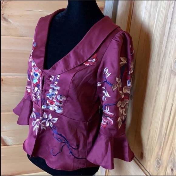 Free People Beautiful Dreams embroidered top Size small NWT FIRM - Picture 4 of 8